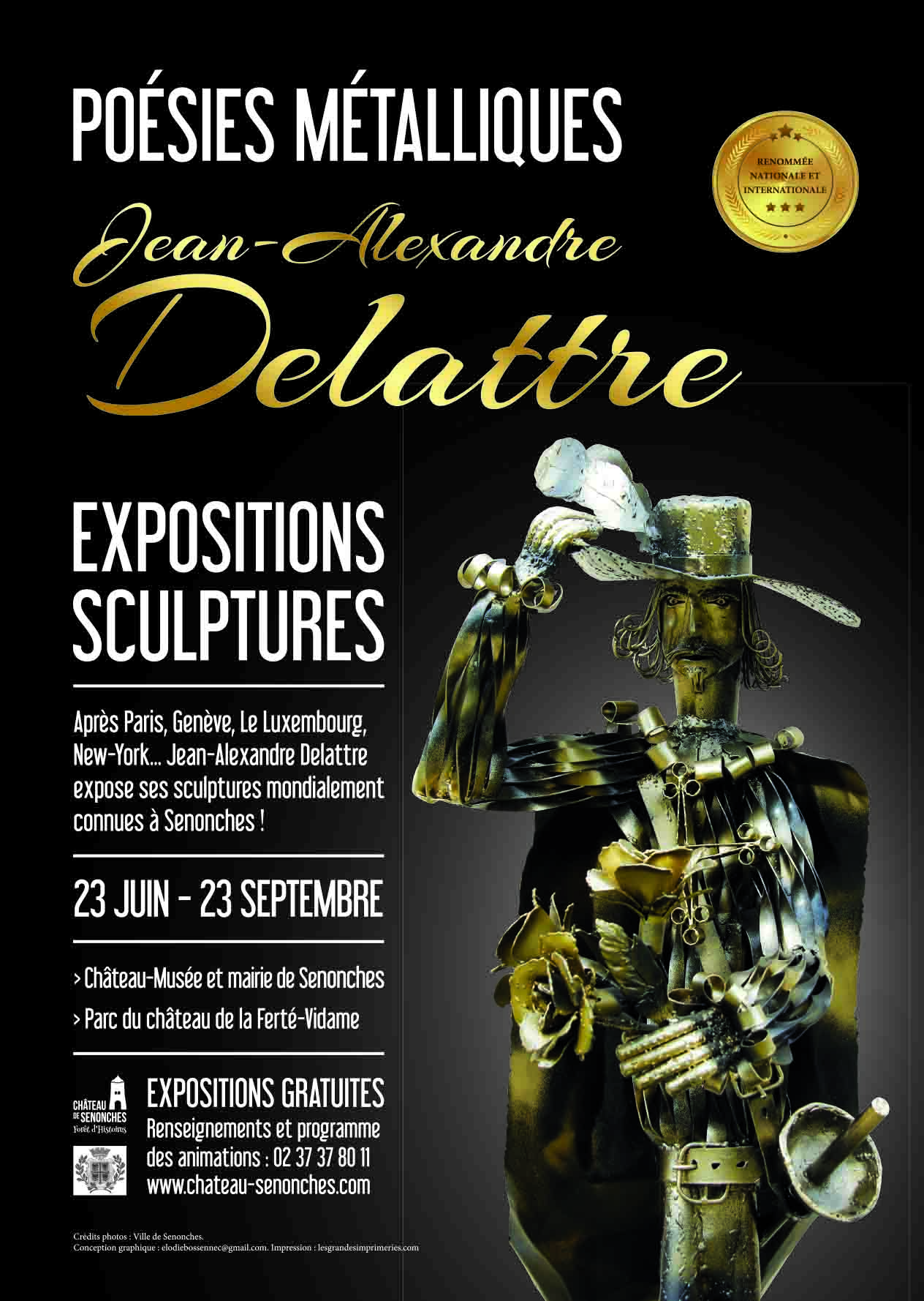 “Poésies métalliques” Expositions de Sculptures